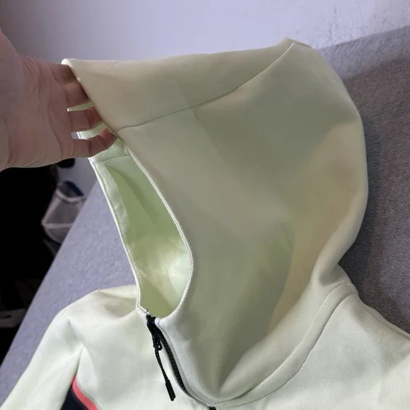 Nike Sportswear Tech Fleece Hoodie Men's‎ XL Lime Ice Black Blue Zip CU4489-303 - Picture 4 of 12